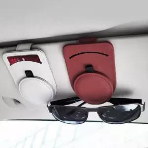 [모두쇼핑]차량용 PU안경선글라스 선바이저 만능클립 멀티홀더 선글라스클립 차량용멀티클립 차량용카드꽂