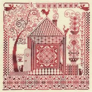 PANNA 홈 하스 부적 자수 키트 - 14 카운트 다 원단이 포함된 크로스 스티치 창의성 및 데코 애호가를 위한