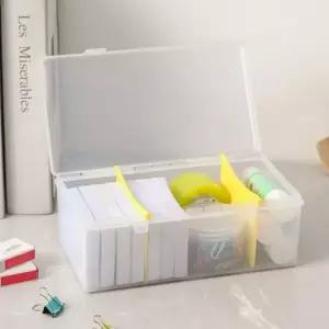 [셀러에이드]정리함 책상 소품 칸막이 반투명 수납함