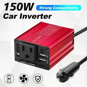 차량용인버터 150W 차량용 인버터 DC 12V AC 110V 출력 60hz 듀얼 USB 어댑터 변환기 자동 충전기 소켓 전