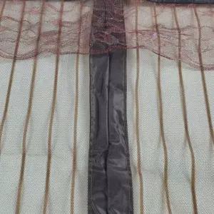 현관문 방충망 모기장 스트라이프 브라운