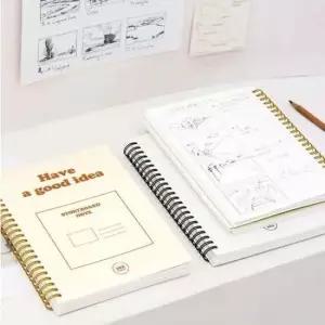 [문구] A5 아이디어 노트 스프링 그림 메모장 크리에이티브 노트북