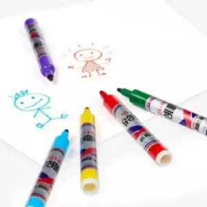 [문구] 다용도 미술교구 고급 유성 매직 마커펜 마카펜 12색