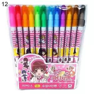 [문구] 싸인펜 12색 연질케이스 꿈빛파티시엘 12세트