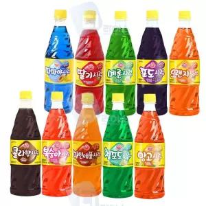 슬러쉬 오뚜기시럽 슬러시원액 과일향 파파야 콜라 10종세트