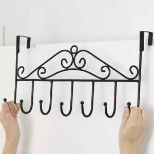 [생활] 문걸이형 7구 행거 엔틱스타일 공간활용 옷걸이 10개