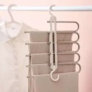 [생활] 바지옷걸이 바지행거 접이식옷걸이 활용 공간활용 5단