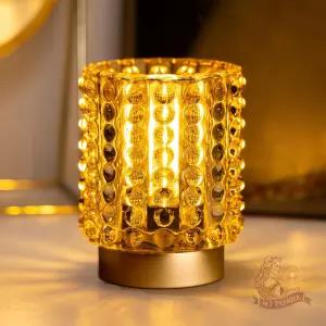 타이머가 장착된 배터리 작동식 램프 홈 데코용 미니 크리스탈 테이블 콘센트가 없는 지역용 소형 무선