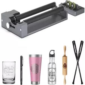 브래킷이 있는 카버럴 로터리 롤러 원통형 물체 텀블러 컵 병 펜 와인 조각기 및 커터를 위한 Y축 360°