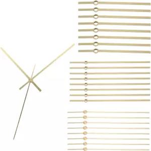 파티킬 8세트 교체용 시계 바늘 키트 수리 DIY용 알루미늄 벽 부품 금색