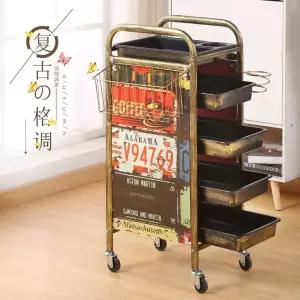 실 트레이 헤어 바퀴 헤어샵 선반 정리대 카트 무빙