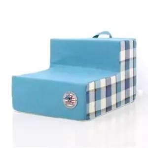 [반려] 강아지 계단 딥블루 2단 마블스펀지 1P 애견 펫스텝