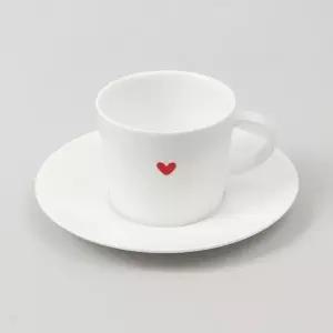 커피잔 세트 도자기 찻잔 미니하트 100ml