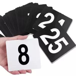 플라스틱번호 숫자카드 플라스틱 번호판 숫자판 25매 DD-12725