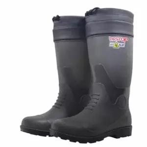 미끄럼방지신발 그레이 논슬립 안전장화 250mm 여성장화 내화학장화