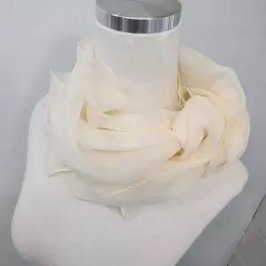 쉬폰 레이어드 넥워머 롱 스카프 여성 목도리 간절기 포인트