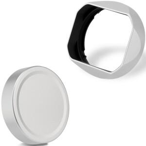 Fujifilm GFX100RF gfx 100rf 카메라 액세서리 용 Haoge 금속 사각형 렌즈 후드 실버 LH-GFXRF-IIS