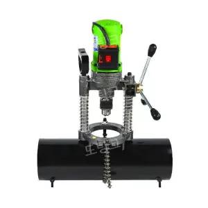 파이프 천공기 강관 원형 앵글 드릴 타공기 관통 드릴링 머신 공구