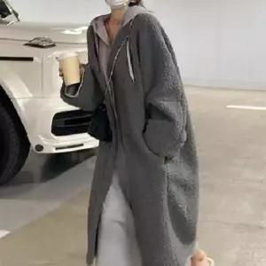 용 양털 후드 양털후리스 남자 티류으스 자캣 그레이