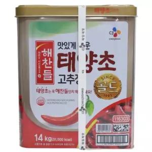 해찬들 태양초 고추장 말통 14kg