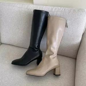 여자 두꺼운굽 롱부츠 데일리 미들힐 (46826482)