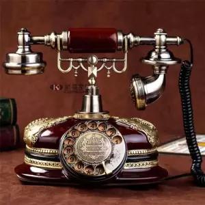 앤틱 전화기 유선 장식 옛날 럭셔리 레트로 골동품 엔틱