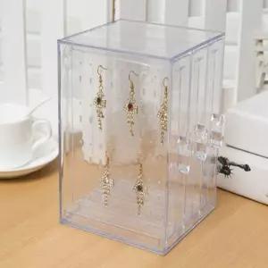 [제이커머스]투명 아크릴 귀걸이 정리함 기본형 귀걸이정리함 귀걸이보관함 귀걸이진열대 귀걸이케이스 악