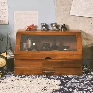 원목 미니 수납함 진열장 수납 선반 화장품 정리함 모던