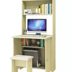 접이식 책상 책장 소형 서재 학생 스툴 메이플 테이블 화이트 PC