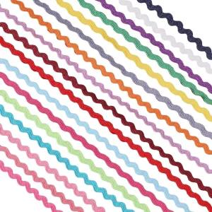 글로블랜드 34야드 17컬러 미니 릭 랙 프린지 트림 리본 작은 웨이브 굽힘 재봉 레이스 인형 옷 공예 용품