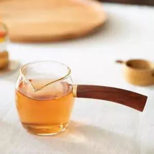 찻잔 다관 나무 손잡이 유리 물병 250ml