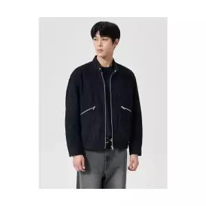 매장정품 에잇세컨즈 8SECONDS 페이크 스웨이드 레이서 재킷 네이비 (42493ZLY2R) 42493ZLY2R 675797