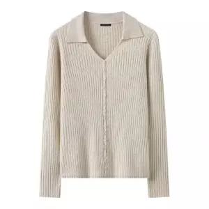 탱커스 카라넥 골지 슬림핏 긴팔 니트 가디건 (TY1CD003L0)