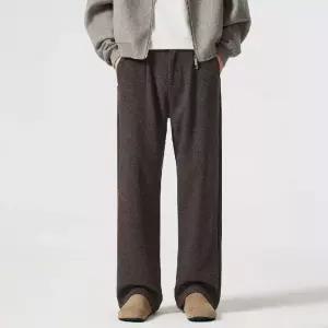 바지 캐주얼 남성용 울 트렌디 아이템 면린넨 배기핏 정장 기모 도톰 일자 겨 트렌드 HT4