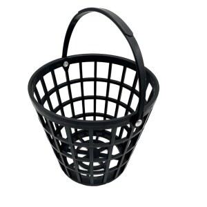 ZLY 골프공 바구니, 손잡이가 달린 용기 볼 버킷, 25개의 공을 보관함, 플라스틱 공 홀더, 검은색(25개의 보관함)