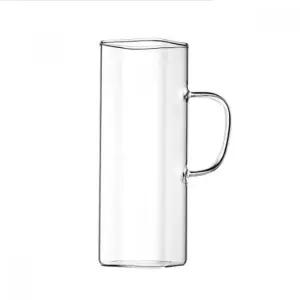 머그잔 500ml 사각 내열 유리컵 홈카페 커피잔