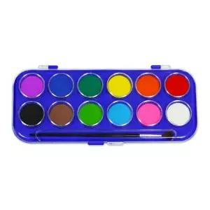 12색 고체물감 어린이 키즈 학습용 교육용 미술 그림