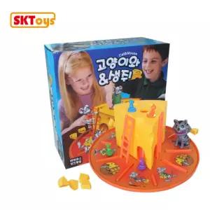 [이지커머스]고양이와 생쥐 치즈모으기 보드게임 실내게임 보드장난감