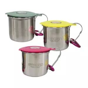 스텐 등산 컵 70ml 나침반 물컵 여행 캠핑 레져 물잔 등산컵 양치컵