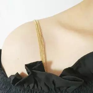 [이지커머스]쥬얼리브라끈 - 패션 메탈 체인 큐빅 브래지어끈 패션브라끈 오프숄더 오프숄더브라끈 어깨끈