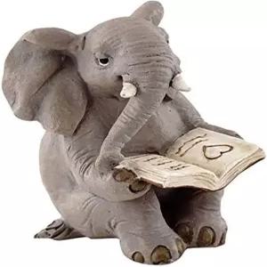 탑 컬렉션 미니어처 가든 엘리펀트 리딩북 그레이
