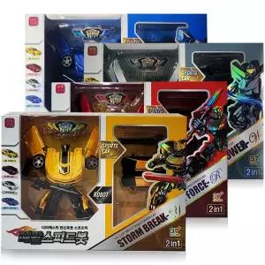 메탈 스피드봇 변신 로봇 스포츠카 2in1로 어린이로 변신로 선물용로 크리스마스 로완구 로장난감 작동로