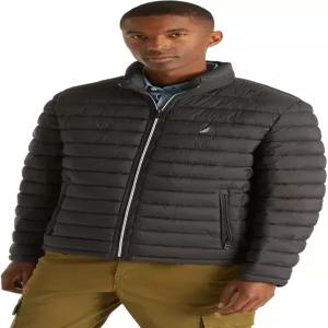 노티카 남성 리버서블 퀼트 패딩 재킷 - 미들급 기계식 스트레치 겨울 코트