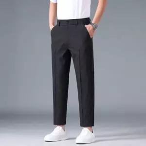 남성용 팬츠 캐주얼 봄여름 테이퍼드 배기핏 정장 트렌드 9부 젠1