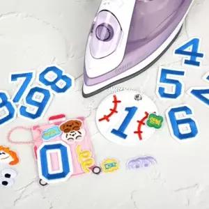 자수패치 숫자 와펜 열붙임 패치