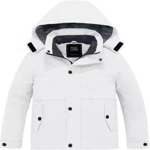 ZSHOW 남성용 방수 스키 재킷 후드 플리스 안감 레인코트 따뜻한 겨울 코트