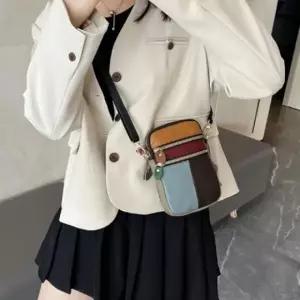 미니 슬링백 가방 크로스 소가죽