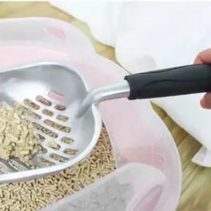 [이지커머스]고양이 스테인레스 합금 대형 화장실 모래삽 똥삽 고양이용품 고양이모래 고양이모래삽 고양이