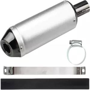 ABCERSI 1.1 모터사이클 슬립 온 머플러 28mm 유니버설 배기 더트 바이크 스트리트 스쿠터 ATV 레이싱용