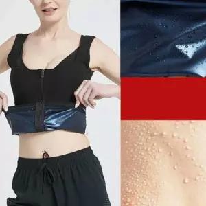 [퍼니메이커]여자 땀복 나시 지퍼형 트레이닝복 아침 조깅 상의 여자짐웨어땀복 빅사이즈땀복 여름여자운동